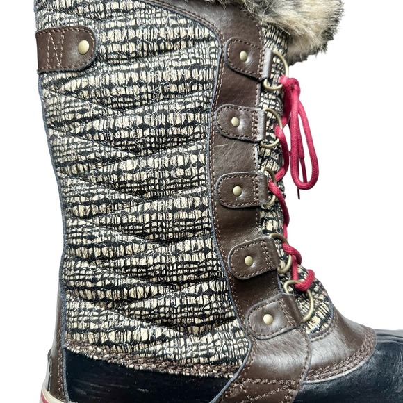 Sorel | Women | Tofino II Cordovan Metallic Faux Fur Waterpoof Boots | 10.5 - Picture 9 of 16